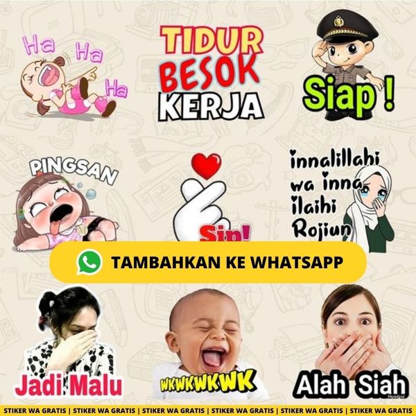 Aplikasi Stiker Whatsapp Animasi Lucu Gratis!